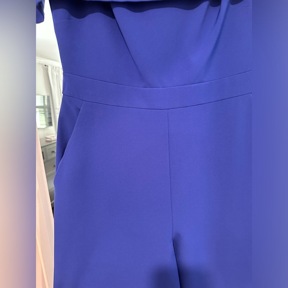Vince Camuto  Camuto Off the Shoulder Jumpsuit Cobalt - Picture 5 of 7